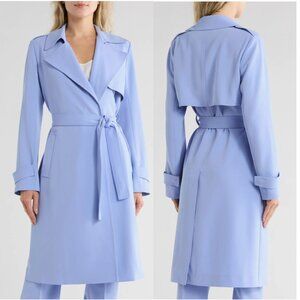 NWT Theory Oaklane Admiral Coat in Grotto Light Purple/Blue Size Small